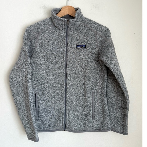 Patagonia Women's Better Sweater Fleece Jacket in Grey Birch White - Picture 3 of 6